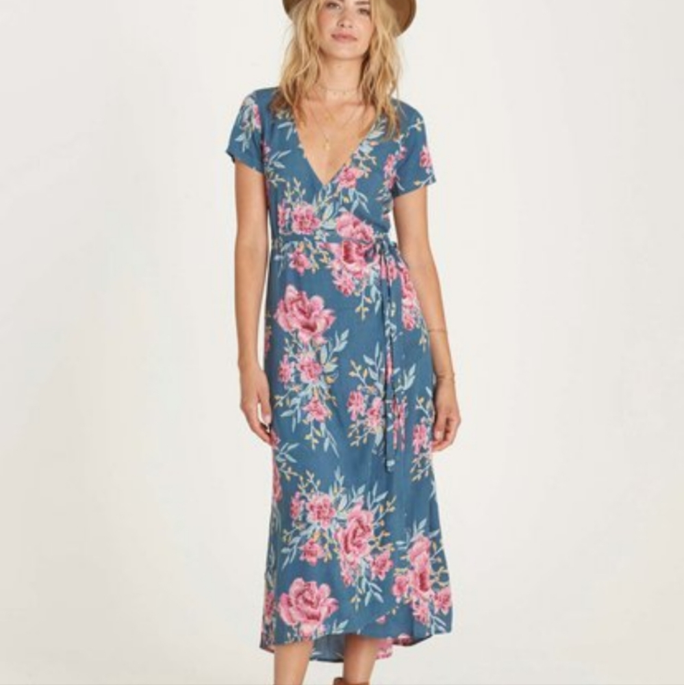 Long Billabong wrap dress
